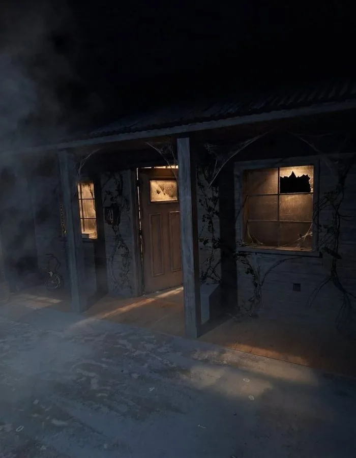 The Woodshed escape room — dark atmospheric horror, Mind Bender Jacksonville Beach