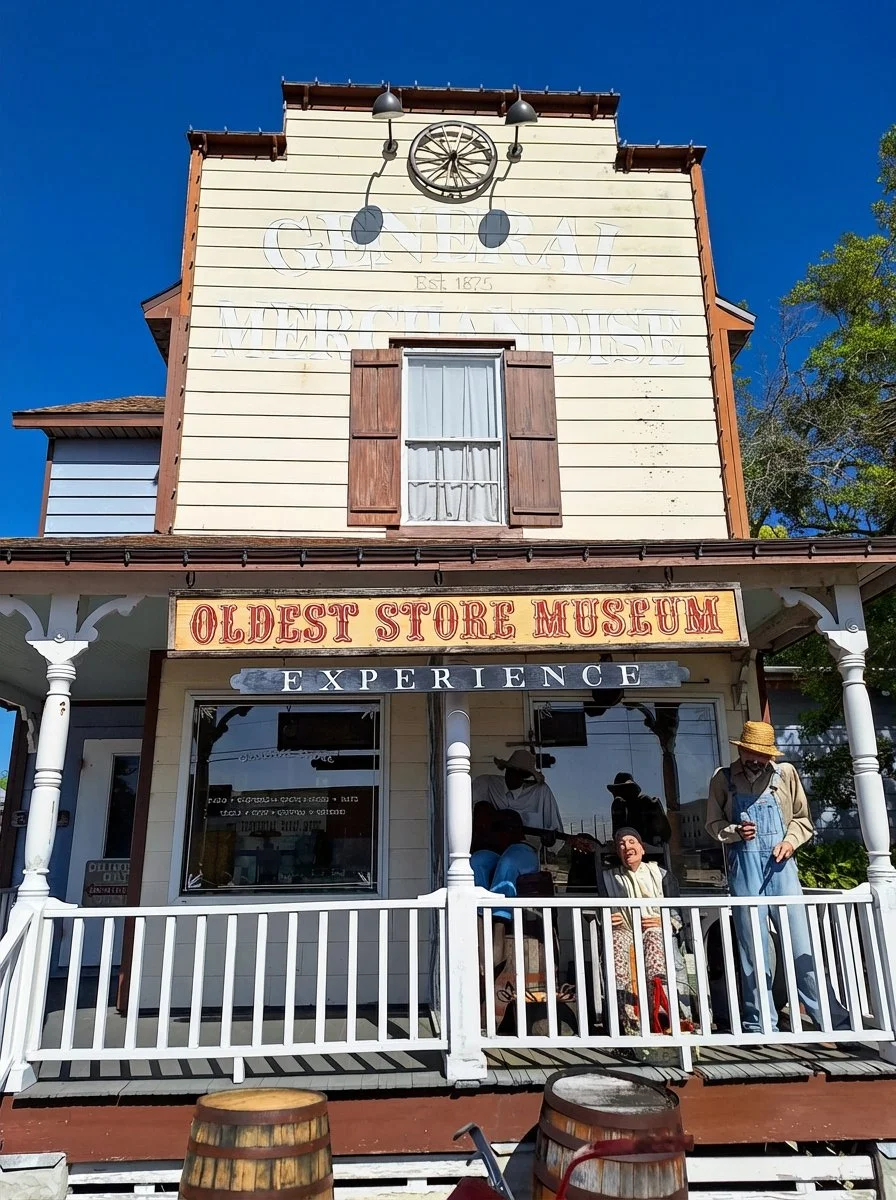 Oldest Store Museum Experience exterior sign at Old Town St. Augustine